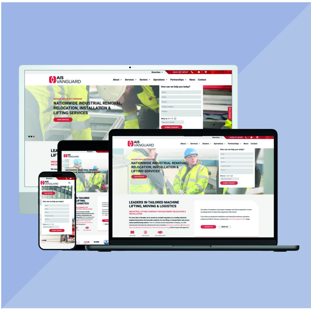 website development optimised on different devices