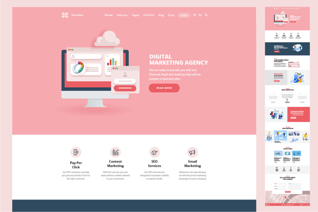 Website design